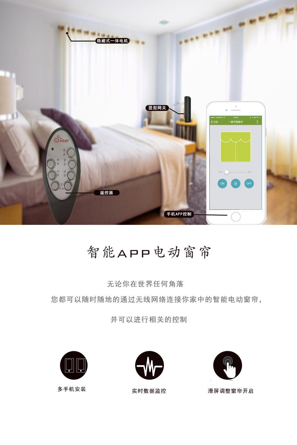 子欄目電動窗簾系統(tǒng)
